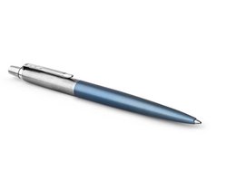 Parker Jotter-balpen | Waterloo Blue | Medium punt met blauwe inkt | Cadeauverpakking