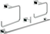GROHE Essentials Cube badkamer accessoireset (4-in-1) - Chroom