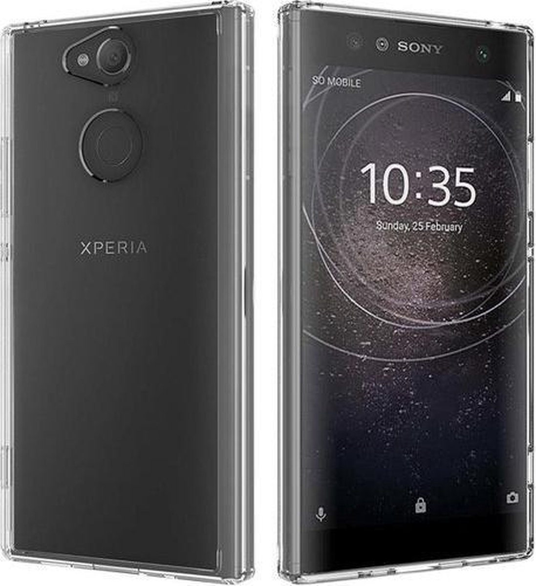 Transparant Tpu Siliconen Backcover Hoesje Geschikt voor Sony Xperia XA2