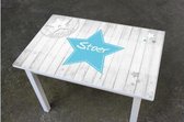 Tafel steigerhout print ster jongen
