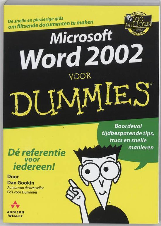Cover van het boek 'Microsoft Word 2002 voor Dummies'