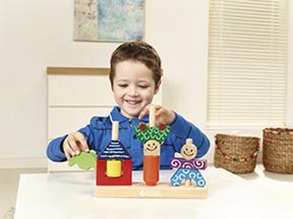 SmartGames Day & Night - Houten Stapelspel & Vormenpuzzel - 48 Educatieve Opdrachten - Solospel voor Peuters & Kleuters - Vanaf 1,5 Jaar — afbeelding 3