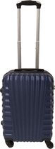 Handbagage koffer 51cm 4 wielen trolley - Blauw