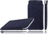 DeVills Black HTC One M8 Pocket Sleeve Lederen insteekhoes
