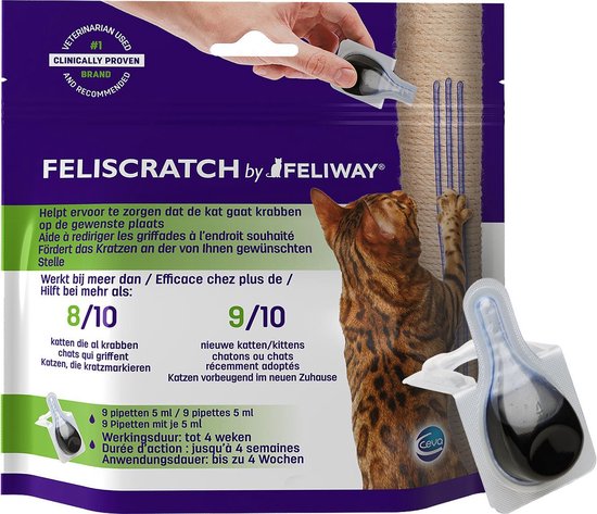 Feliway Feliscratch Antistress Kat 9 Pipetten bol