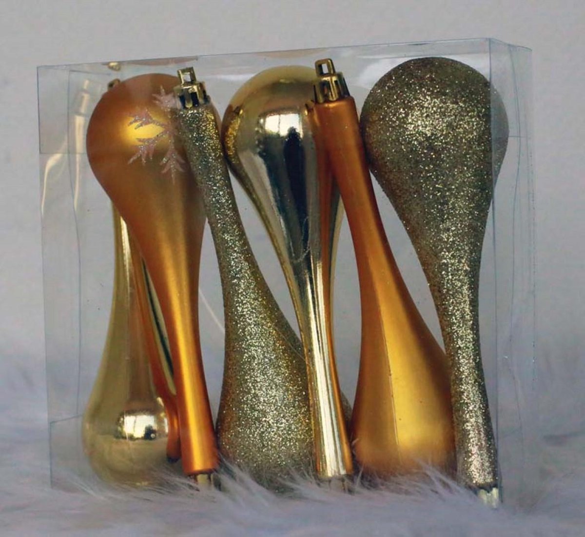 5 stuks Oosterik Home 6 kerstdruppels goud
