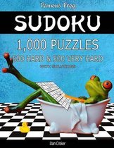 Famous Frog Sudoku 1,000 Puzzles With Solutions, 500 Hard and 500 Very Hard