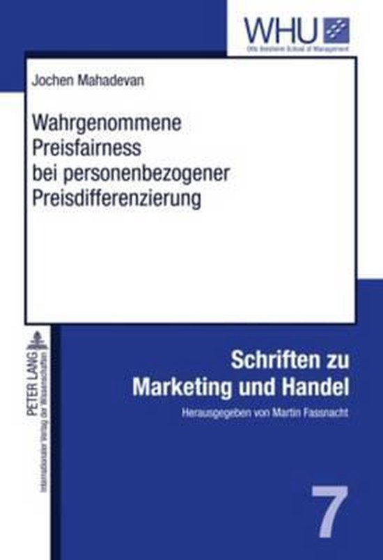 Wahrgenommene Preisfairness bei personenbezogener Preisdiffe ... - cover
