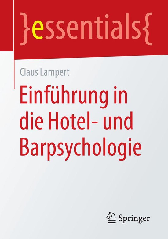 essentials - Einführung in die Hotel- und Barpsychologie - cover