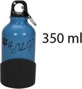 H2O2GO Waterfles - Blauw - 350 ml