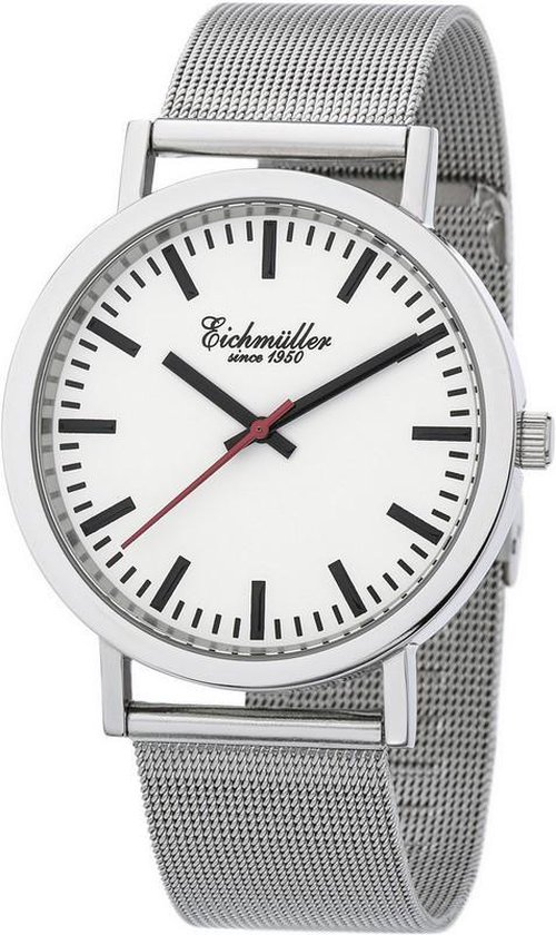 Eichmüller Damenuhr 3057-01 silberfarben/weiss Zugband Eichmüller Damenuhr 3057-01 silberfarben/weiss Zugband