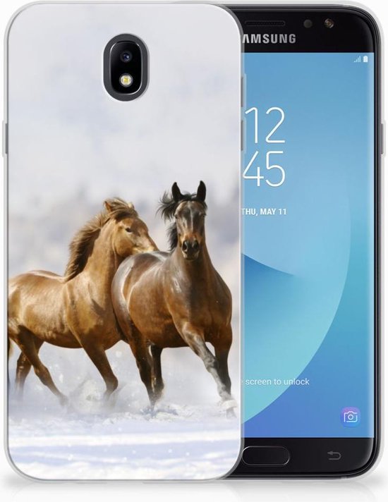 gelijktijdig Verzwakken Onschuldig Samsung Galaxy J7 2017 | J7 Pro TPU siliconen Hoesje Paarden | bol.com