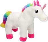 Take Me Home Knuffel Eenhoorn Meisjes 26 Cm Pluche Wit/roze