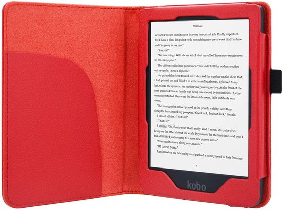 Hoesjes Boetiek - Premium Sleepcover voor Kobo Clara HD - Rood | bol