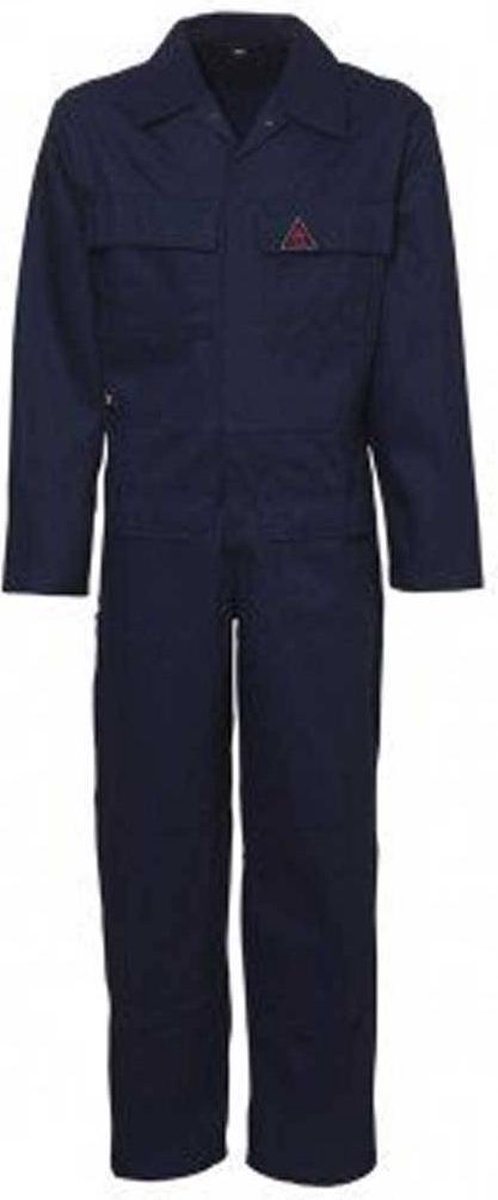 JMP Wear Veral - werkoverall - navy blauw - heren overall - werkkleding - lengte 164-172 cm - smal - maat 46 - stevige stof - comfortabele pasvorm
