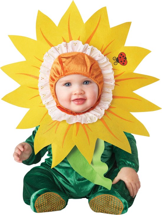 Premium zonnebloem kostuum voor baby's - Maat 86 |