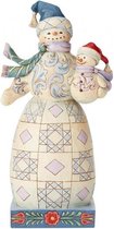 Bundled in Love, Jim Shore Snowman with Snowbaby Heartwood Creek nr. 6004140