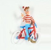 Waar is wally met fiets - Figuren 11cm - Plat - flexibel rubber