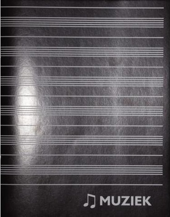 Muziekschrift zwart 1stuk