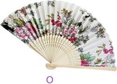 Luxe Waaier - Bloemen - Handwaaier - Festivalwaaier