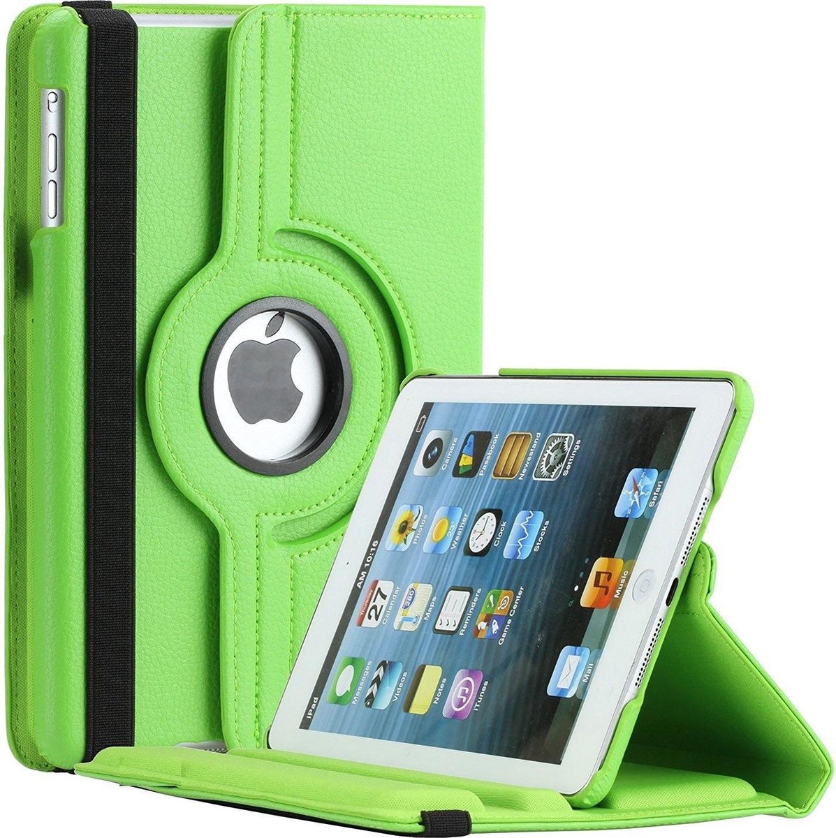 iPad Air Case cover 360 graden draaibare hoes met Multi-stand kleur Groen