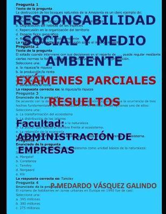 Responsabilidad Social Y Medio Ambiente-Exámenes Parciales  ... - cover