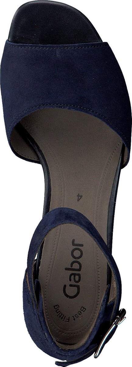Gabor Dames Sandalen 723 - Blauw - Maat 40 | bol.com