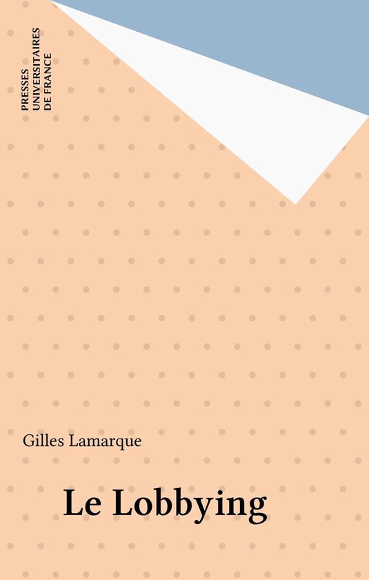 Le Lobbying - cover