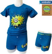 Embrator Jongens Ondergoed-/slaap setje Goal blauw 134/140