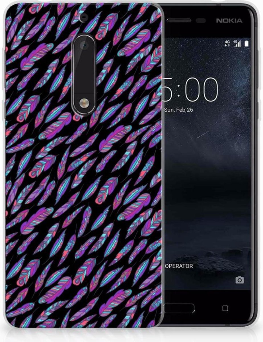 Nokia 5 TPU bumper Feathers Color