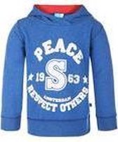 Lief! Sweater - peace - blauw - maat 92