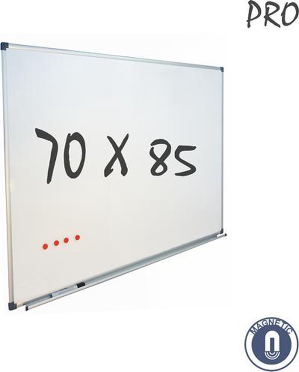 Bol Com Ivol Whiteboard 70x85 Cm Emaille Magnetisch Met Montagemateriaal