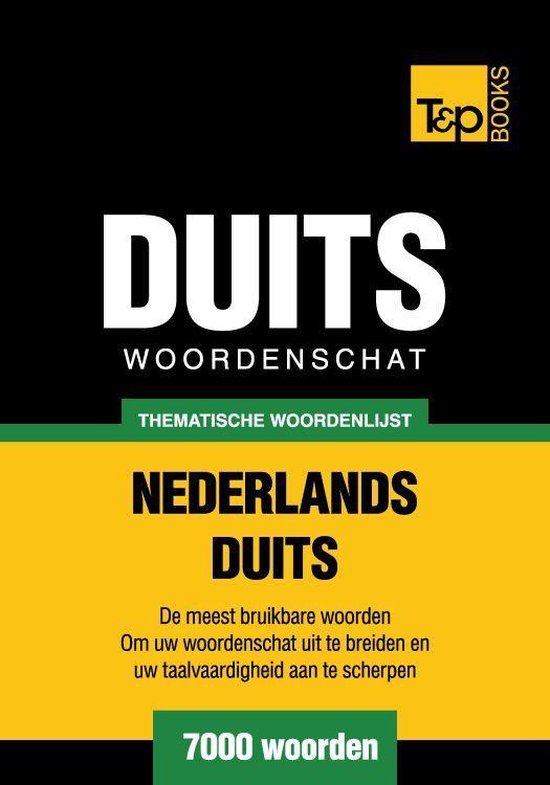 Thematische woordenschat Nederlands-Duits - 7000 woorden - cover