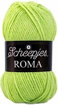 Scheepjes Roma 1400 linde groen PAK MET 15 BOLLEN a 50 GRAM. KL.NUM. 160972.