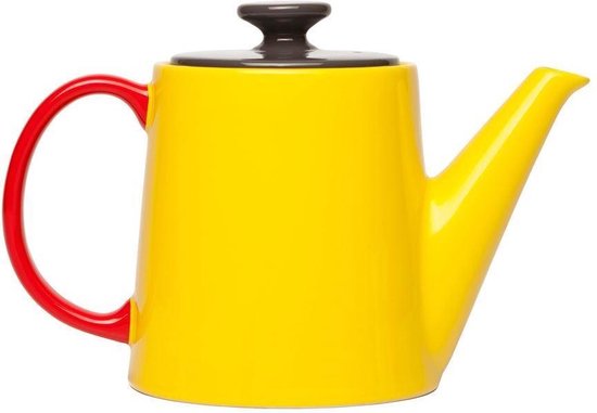 pin uitzetten Inleg Serax My Tea Pot Theepot - Ø11x13.5 cm - Geel - Antraciet - Rood | bol.com