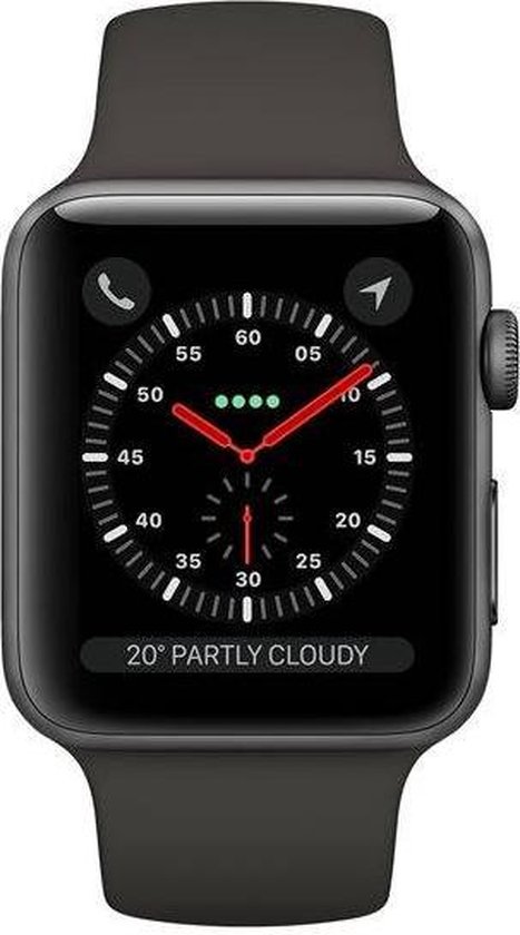 Boom diepgaand Onverschilligheid Apple Watch Series 3 - Smartwatch - 38mm - Spacegrijs | bol.com