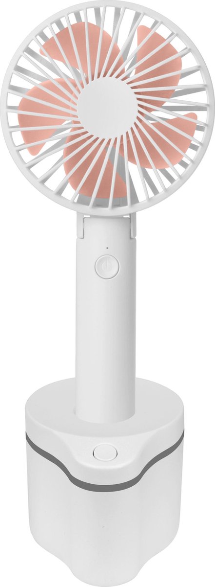 FlinQ Draagbare Ventilator Dockingstation - Wit/Roze