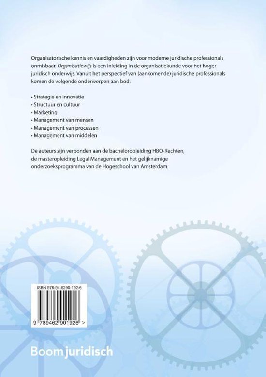 Boom Juridische studieboeken  -   Organisatiewijs - Nanda Goudswaard