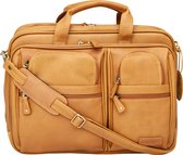 Cortez Colombian Leather Laptop Businesstas met Dubbele hendel (87801 TN)