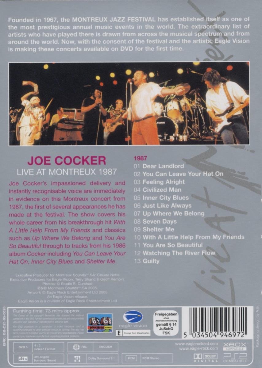 Joe Cocker Live At Montreux Dvd Dvds Bol 