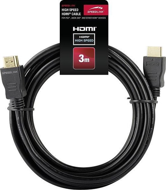 Speedlink HDMI Kabel 1.4 - 3 meter - PS3 + Xbox 360 | bol.com