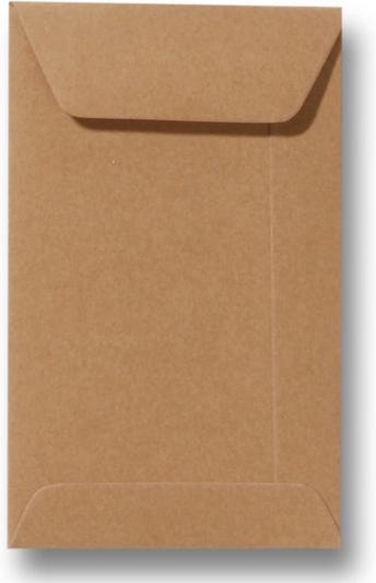 Envelop 6,5 X 10,5 Bruin, 60 stuks