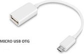 MobielCo Micro USB OTG kabel adapter naar gewone USB poort / Wit