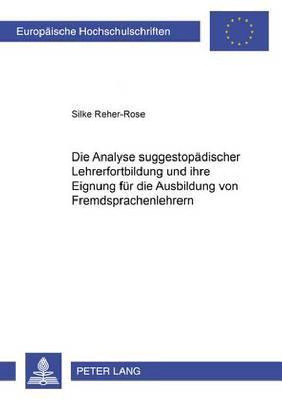 Die Analyse Suggestopaedischer Lehrerfortbildung Und Ihre Ei ... - cover