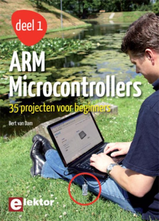 Cover van het boek 'ARM microcontrollers' van Bert van Dam