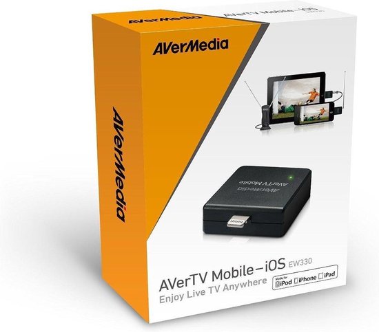 AVerMedia - AVerTV Mobile 330 - Tuner Dongle - DVB-T/ISDB-T - iOs