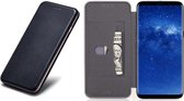 Samsung Galaxy Note 8 Hoesje Wallet Book Case Zwart, Hoesje Portemonnee Leer Note 8 met Vakje voor Pasjes, Hoesje Cover Note 8, Case met Siliconen Houder