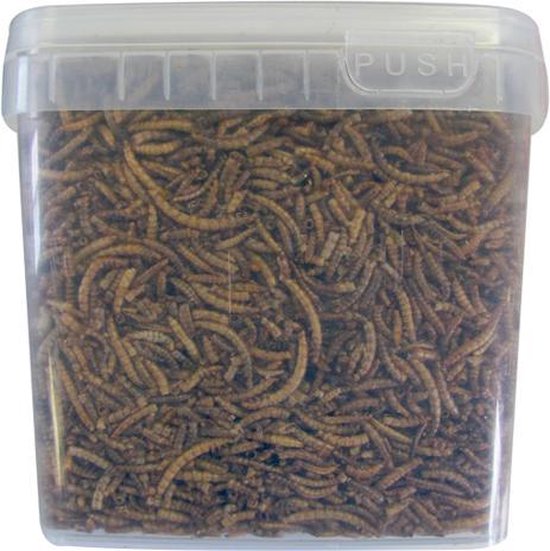 Gedroogde Meelwormen 2.5 L Voordeelverpakking - van Lieshout Dier & Tuin