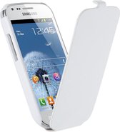 Étui à Rabat en Cuir Anymode Collection Samsung Galaxy Trend S7560 Original Blanc