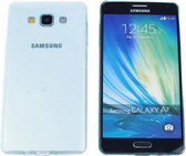 Samsung Galaxy A7, 0.35mm Ultra Thin Matte Soft Back Skin case Transparant Mint Groen Green
